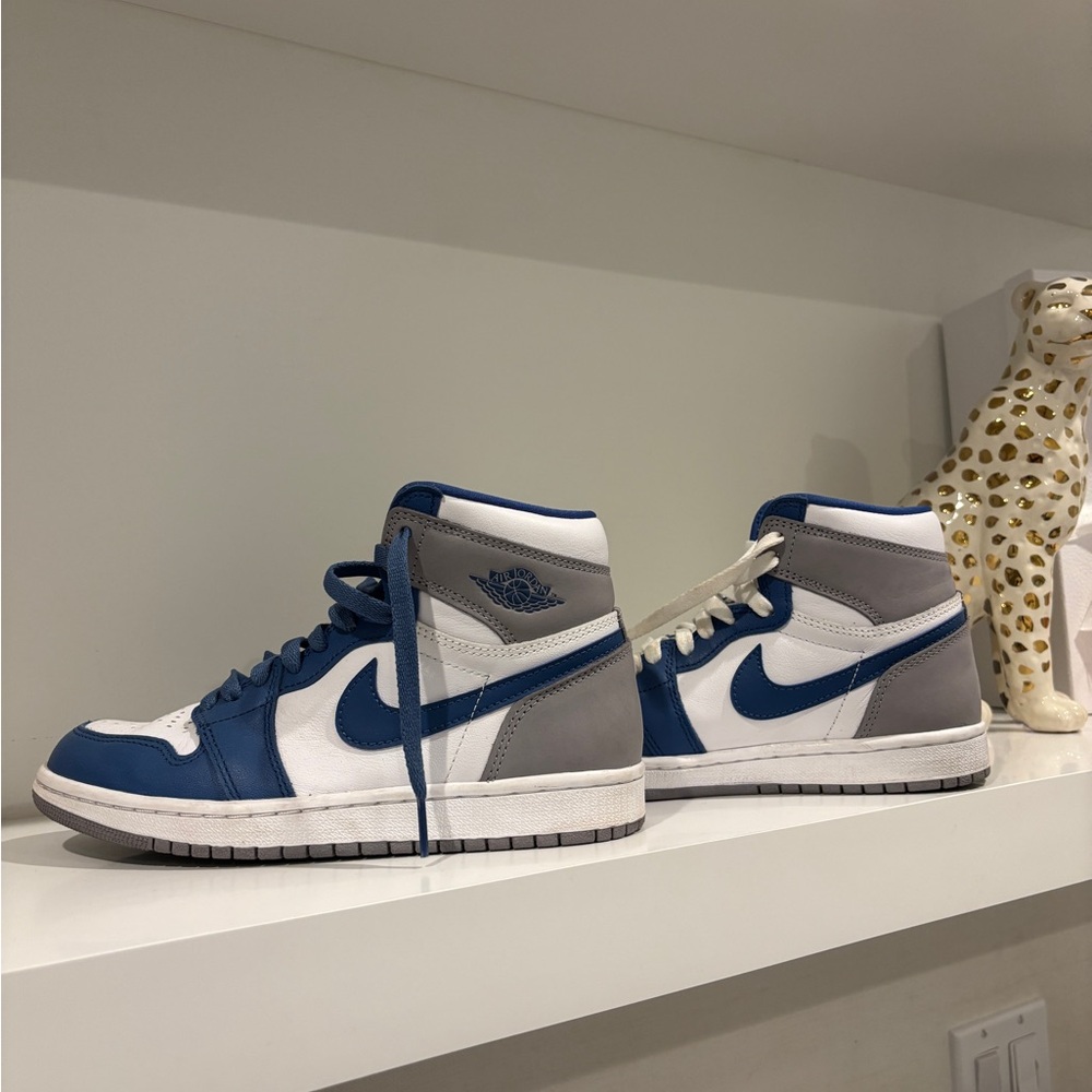 Nike Blue and Gray Air Jordan’s